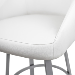 Wembley Swivel Stool Parchment Close Up