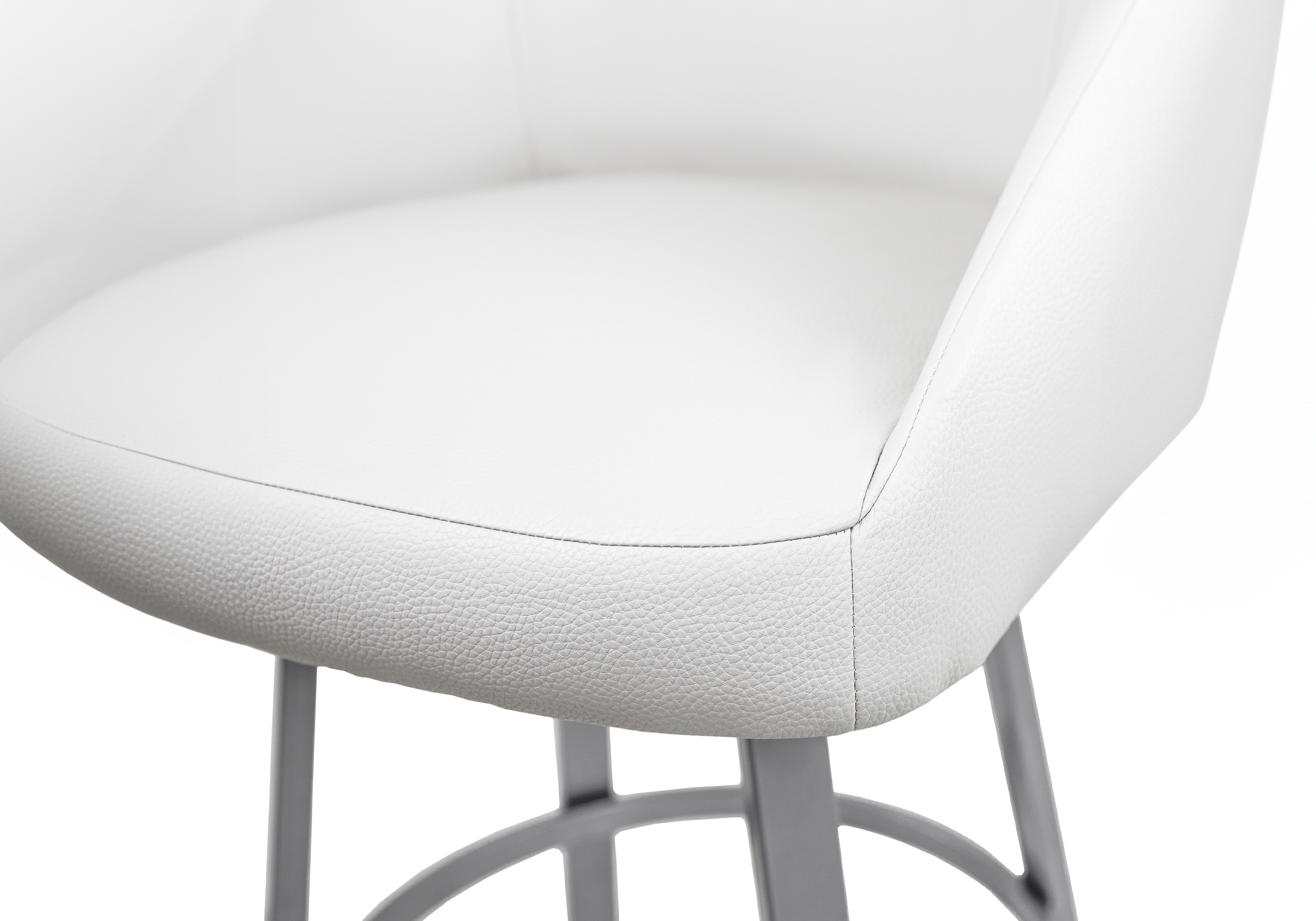 Wembley Swivel Stool Parchment Close Up Wembley Swivel Stool Parchment Close Up