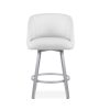 Wembley Swivel Stool Parchment Front