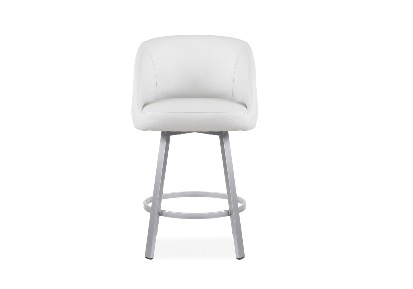 Wembley Swivel Stool Parchment Front