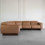 Wendy Butter Leather Sectional Front