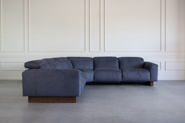Wendy Sectional in Denim, Recline