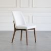 Isabel Chair in Beige Fabric, Angle
