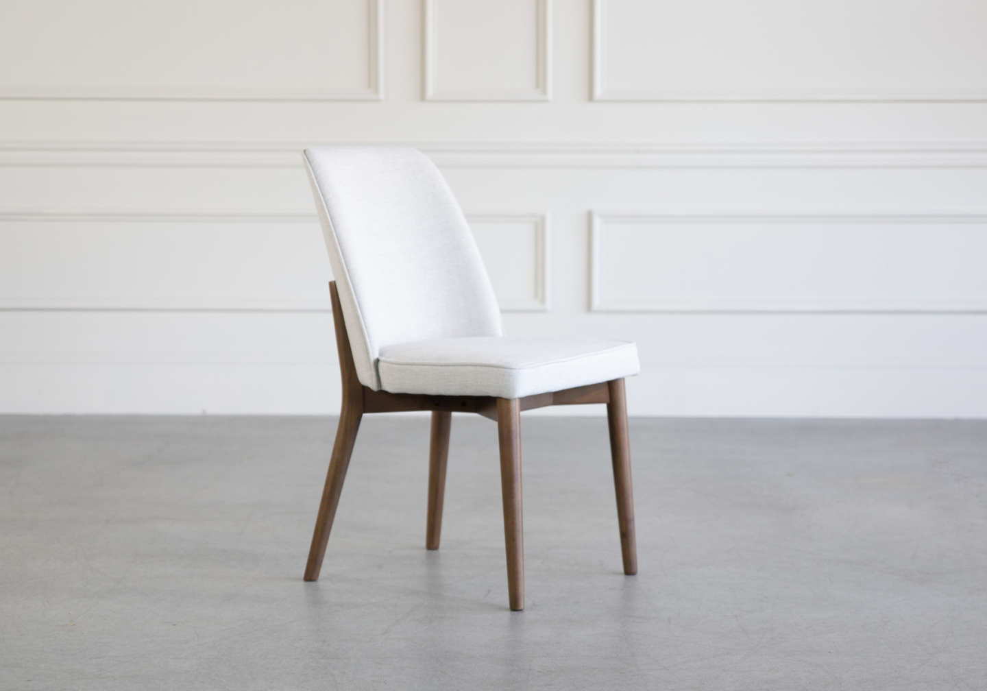 Isabel Chair Beige Fabric Angle