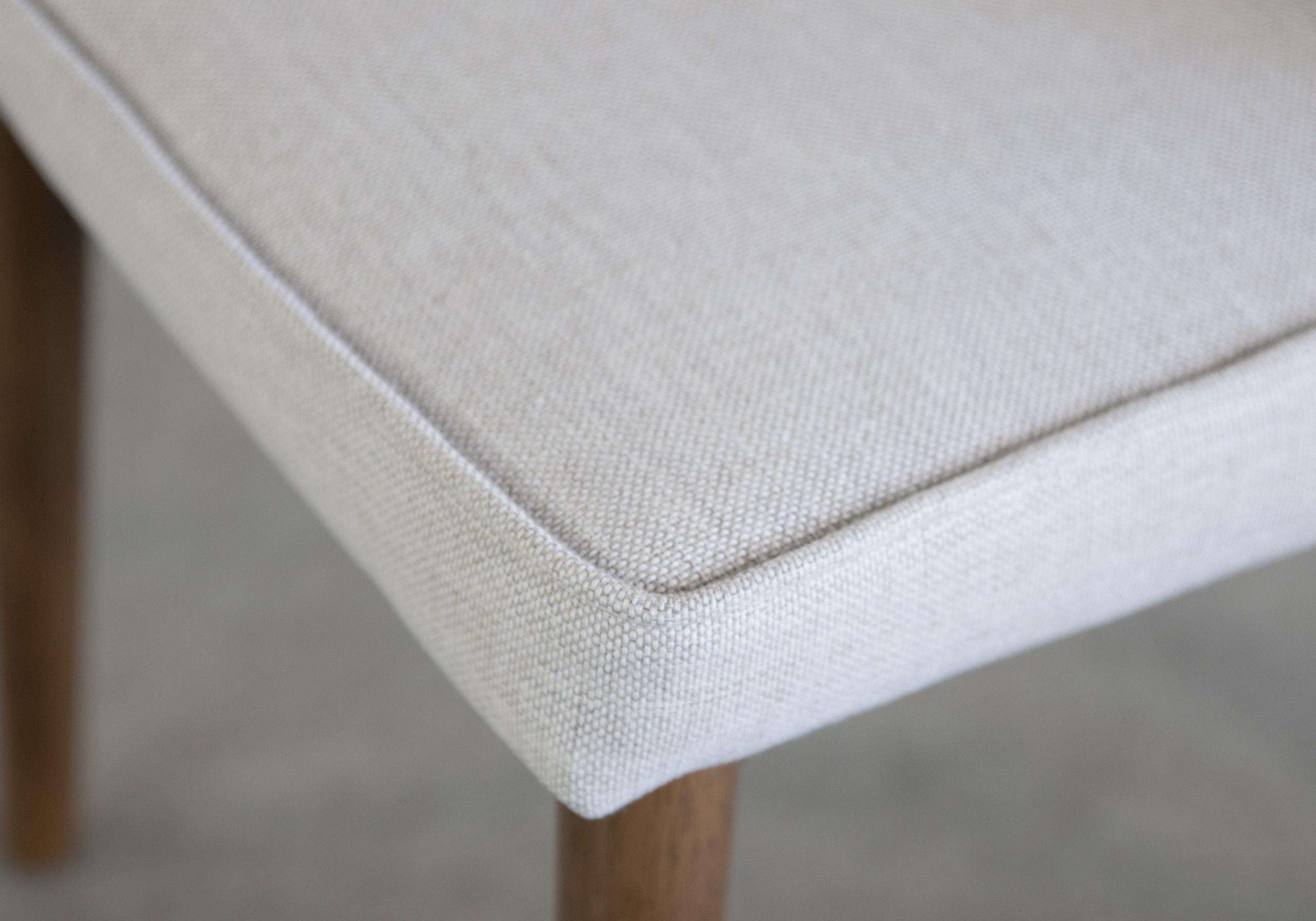 Isabel Chair Beige Fabric Detail Isabel Chair Beige Fabric Detail