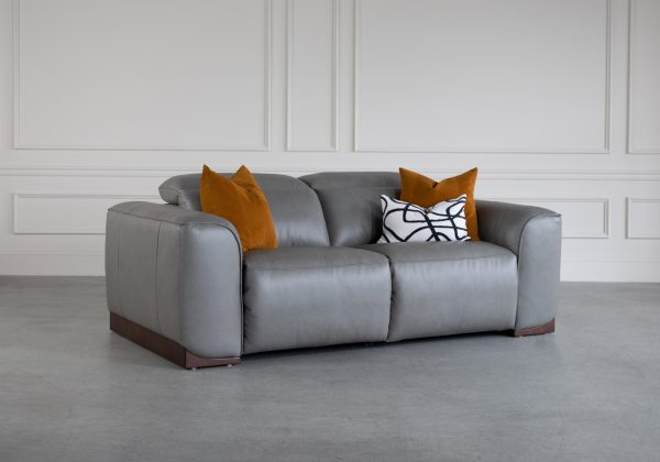 Karl Pwr. Sofa in LGrey U71, Angle, Pillows