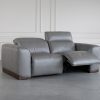 Karl Pwr. Sofa in LGrey U71, Angle, 1 Recliner