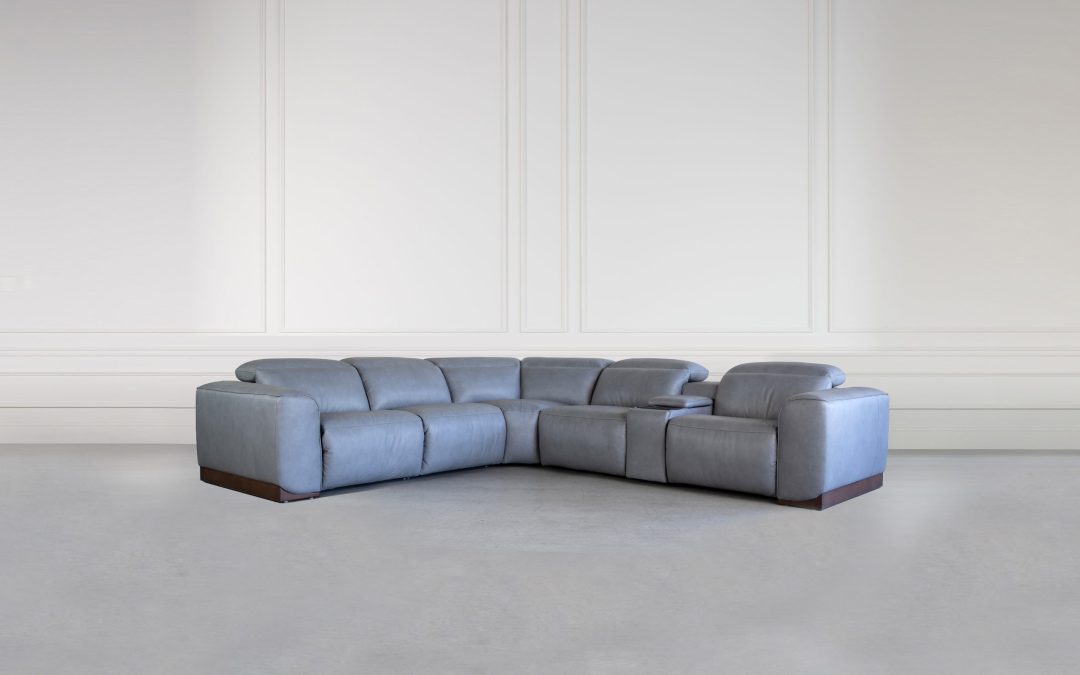 Karl Leather Reclining Sectional Sofa