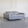 Lucas Loveseat in Grey, Angle