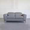 Lucas Loveseat in Grey, Front