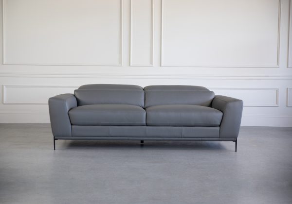 Lucas Sofa in Charcoal, Front