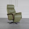 Space SPI 5300 Recliner in Leaf, Angle, Black Base