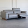 Wendy Sofa in L.Grey, Angle, Recline