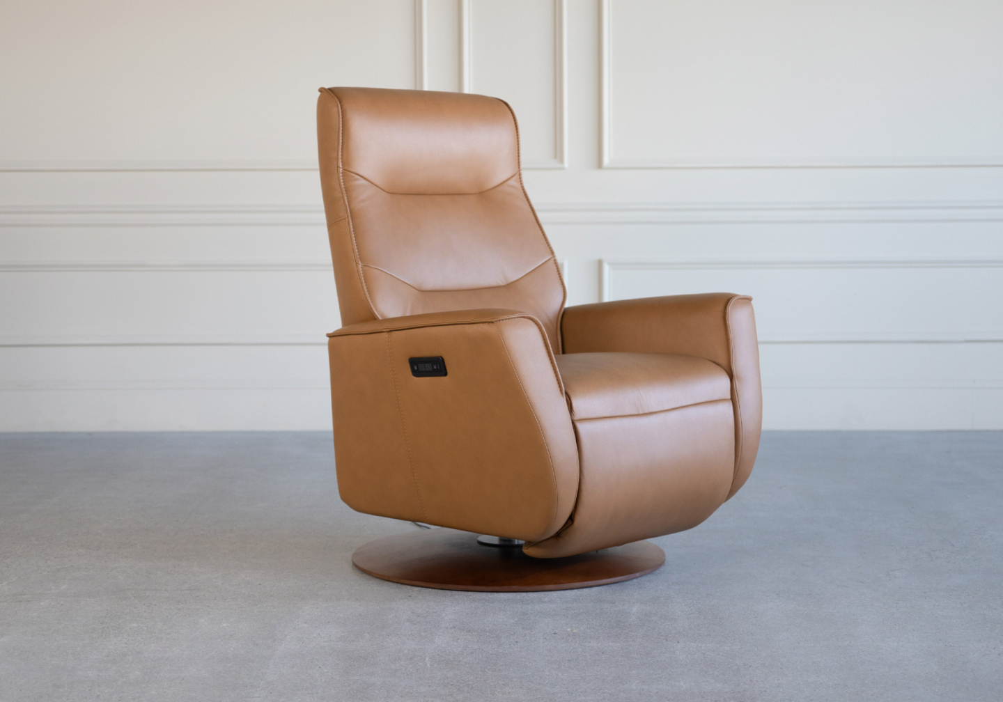 valetta leather recliner angle