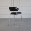 Claude Counter Stool, Black, Back