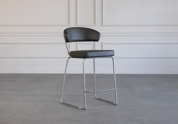 Claude Counter Stool, Dark Grey, Angle