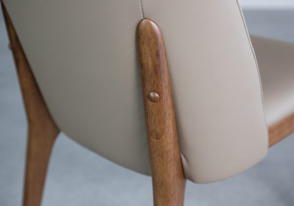 Parma Dining Chair in Mocha, Detail