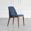 Parma Dining Chair in Navy, Angle