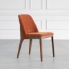 Parma Dining Chair in Rust, Angle