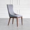 Louise Dining Chair in Grey C, Angle