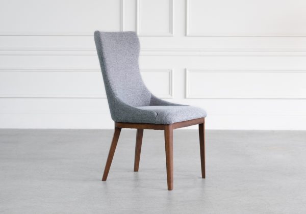 Louise Dining Chair in Grey C, Angle