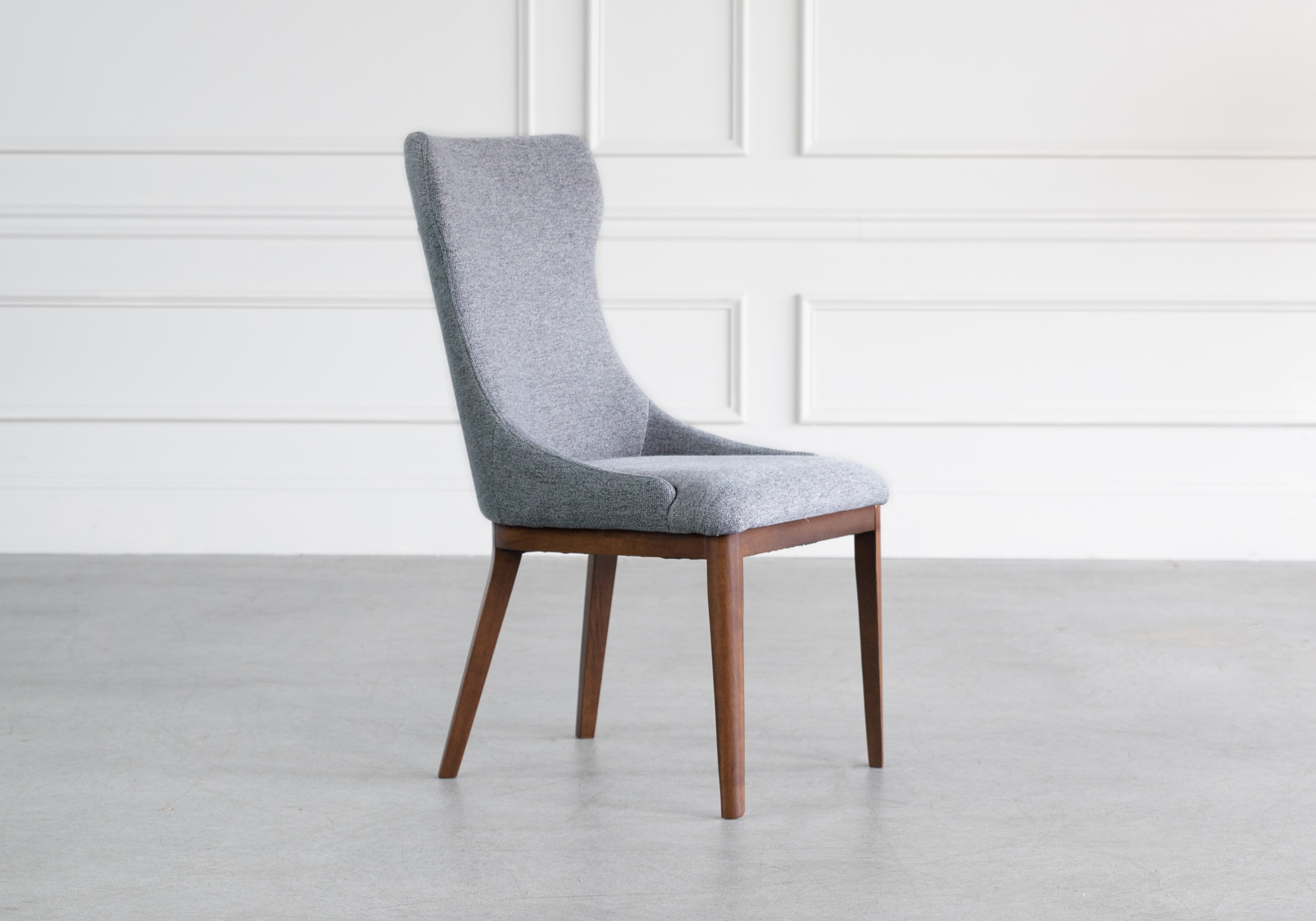 Louise Chair Grey C Angle