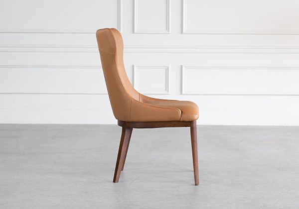 Louise Dining Chair in Honey, Side