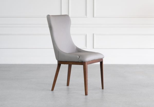 Louise Dining Chair in Smoke, Angle