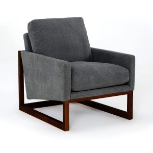 Mateo Chair in Fog, Angle