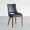 Moderna Dining Chair in Black, Angle