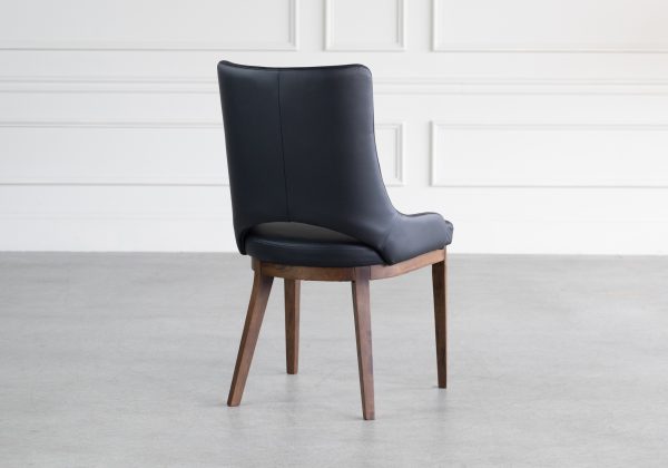 Moderna Dining Chair in Black, Back