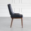 Moderna Dining Chair in Black, Side