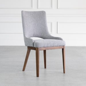 Moderna Dining Chair in Grey, Angle