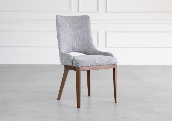 Moderna Dining Chair in Grey, Angle