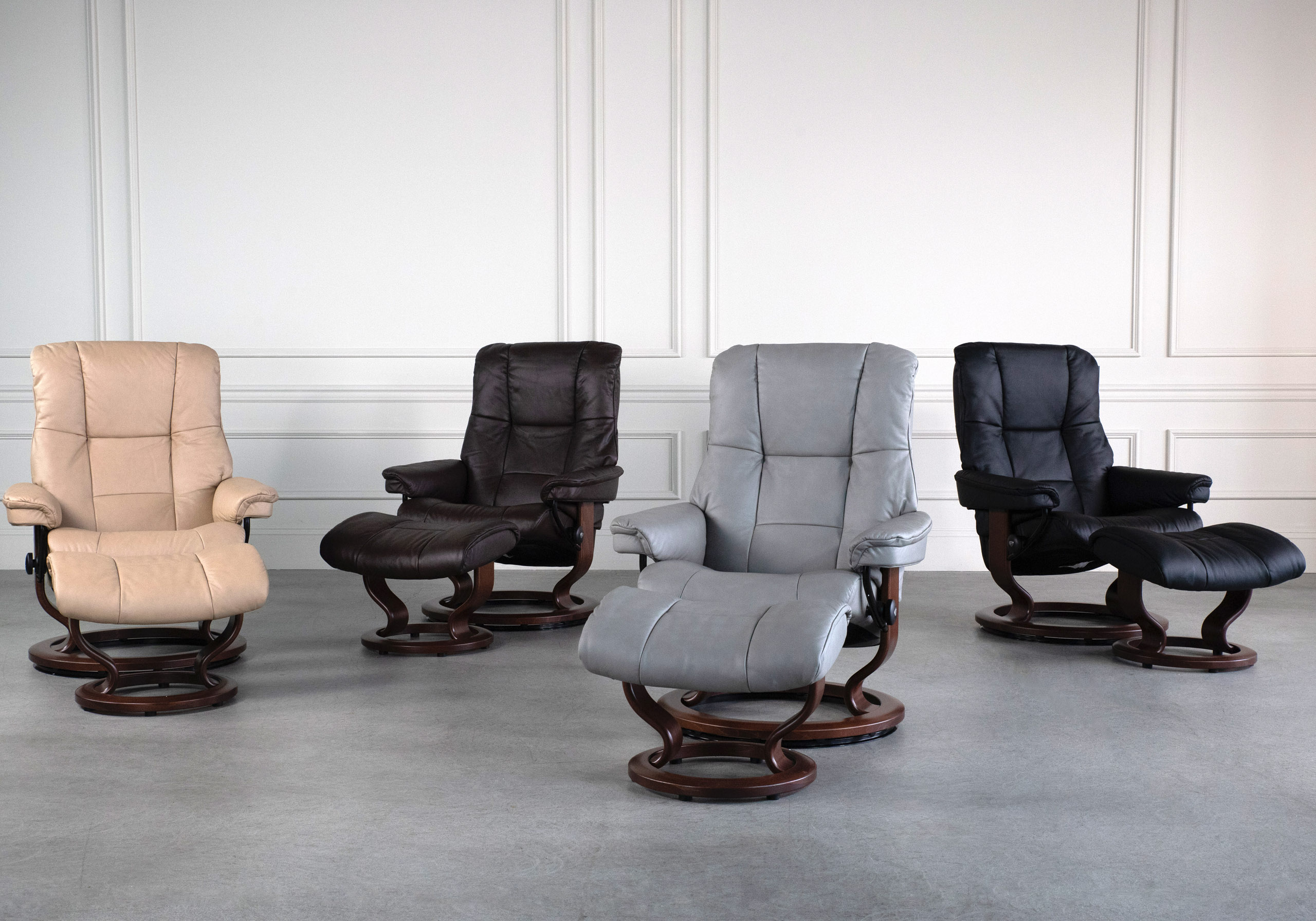 Promo Stressless Mayfair Classic Leather Recliner ScanDesigns Furniture