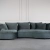 Levi Sectional Green M11 SL Front