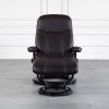 Stressless Consul Cori Brown Recliner Front