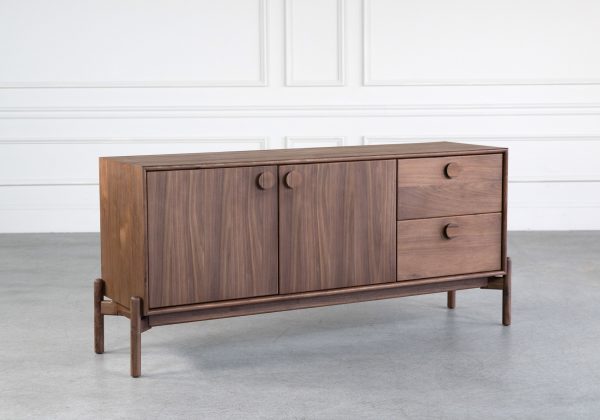 Spot Sideboard Walnut Angle