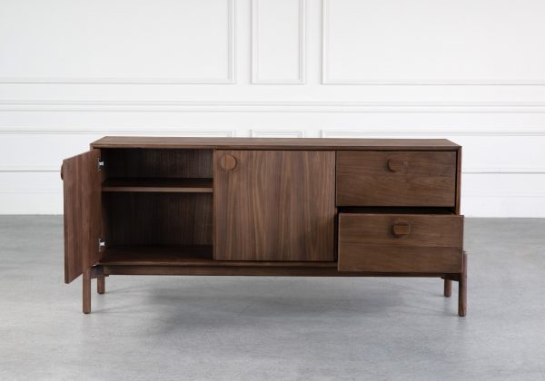 Spot Sideboard Walnut Front Open