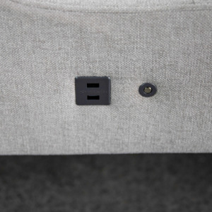 Lana Bed White Usb port Lana Bed White Usb port