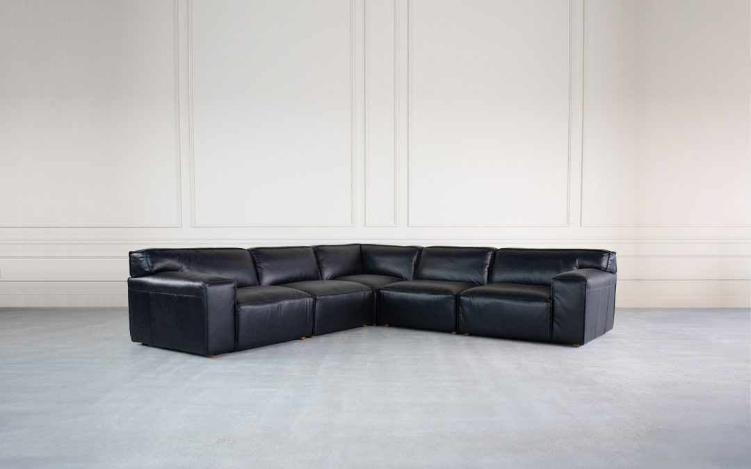 Leah Leather Modular Sectional Sofa