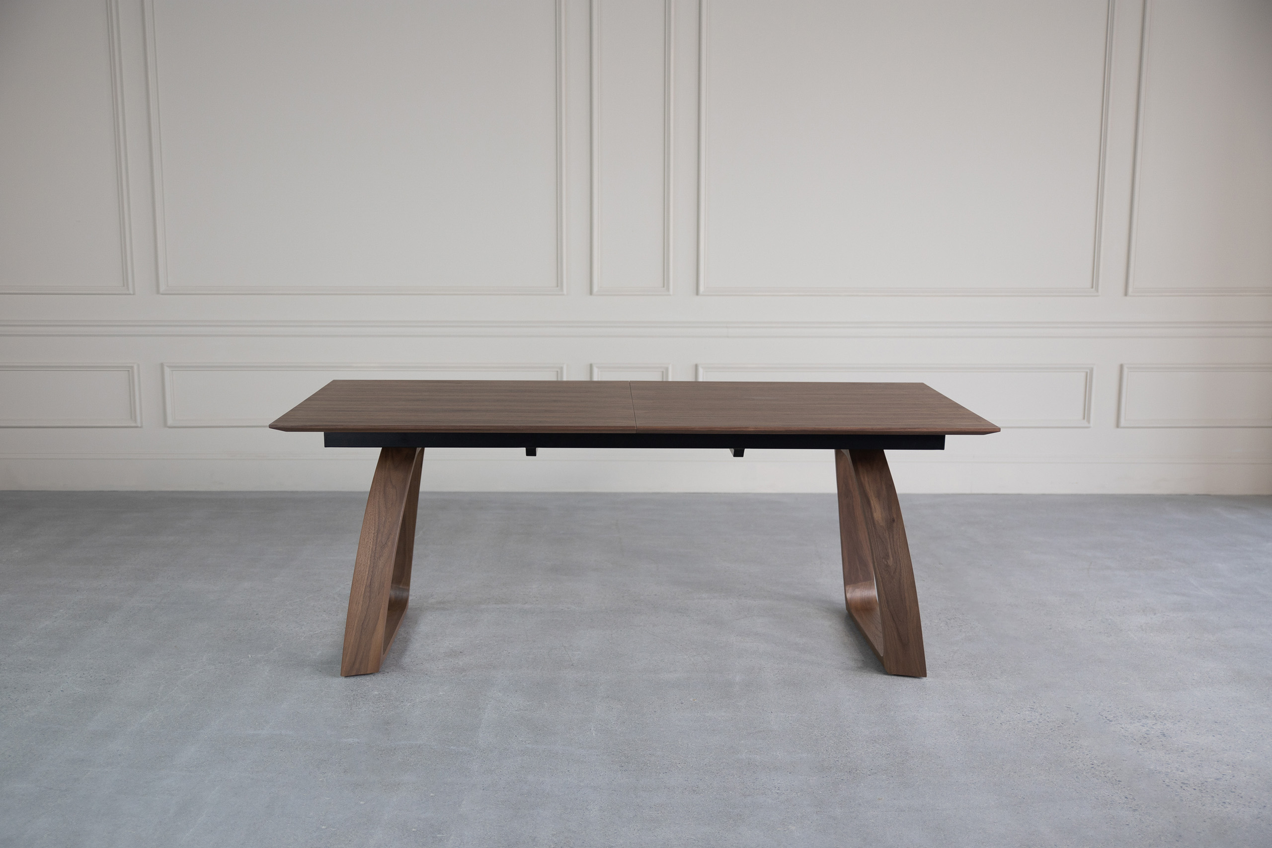 Malta 79" Walnut Extendable Wood Dining Table ScanDesigns Furniture