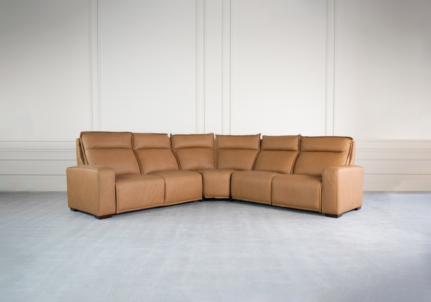 Rose Sectional Antelope Leather Featured