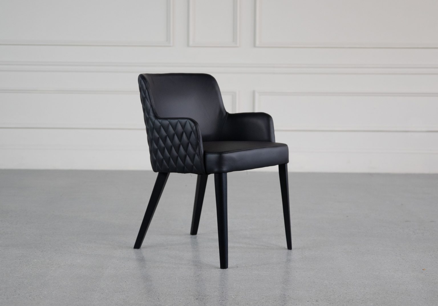 Selena Armchair Black Angle