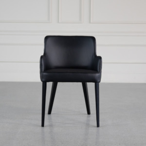 Selena Armchair Black Front Selena Armchair Black Front