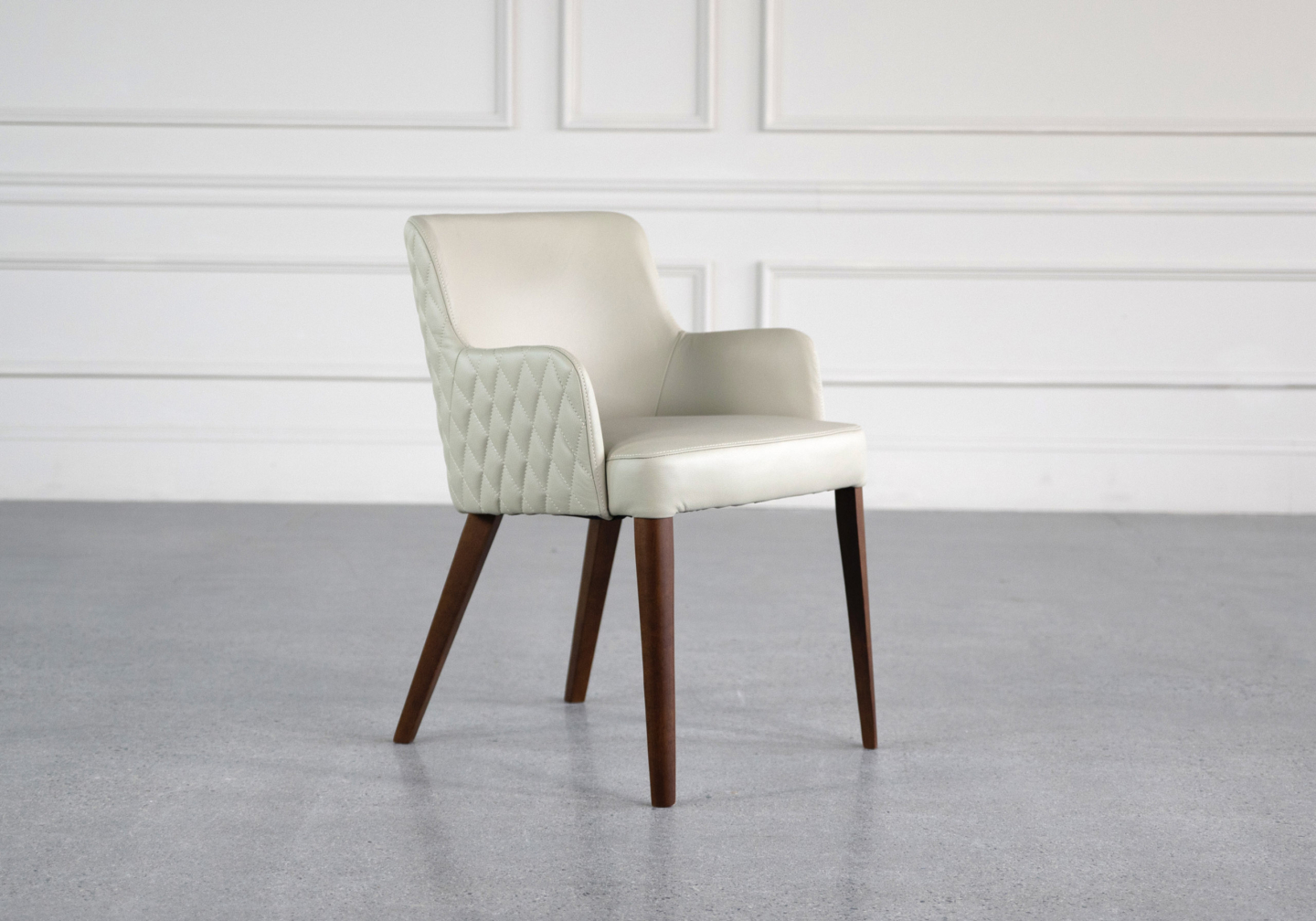 Selena Armchair Cream Angle