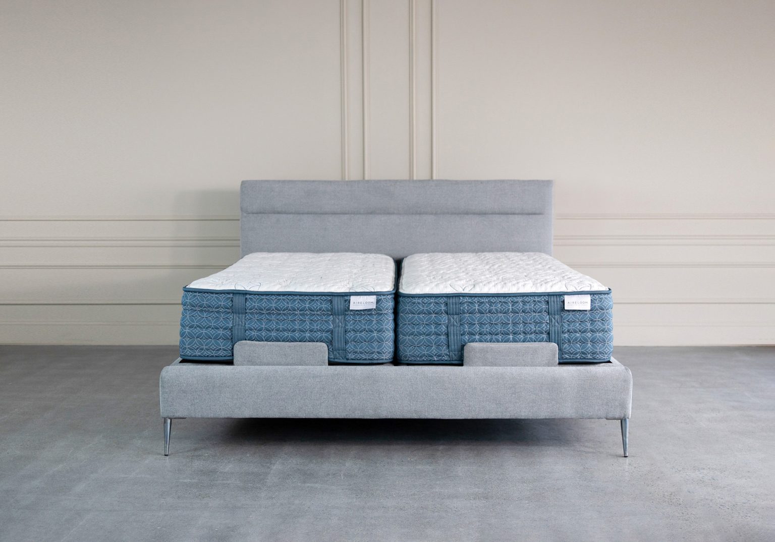 Sicily Adjustable Bed Grey Front Featured 2