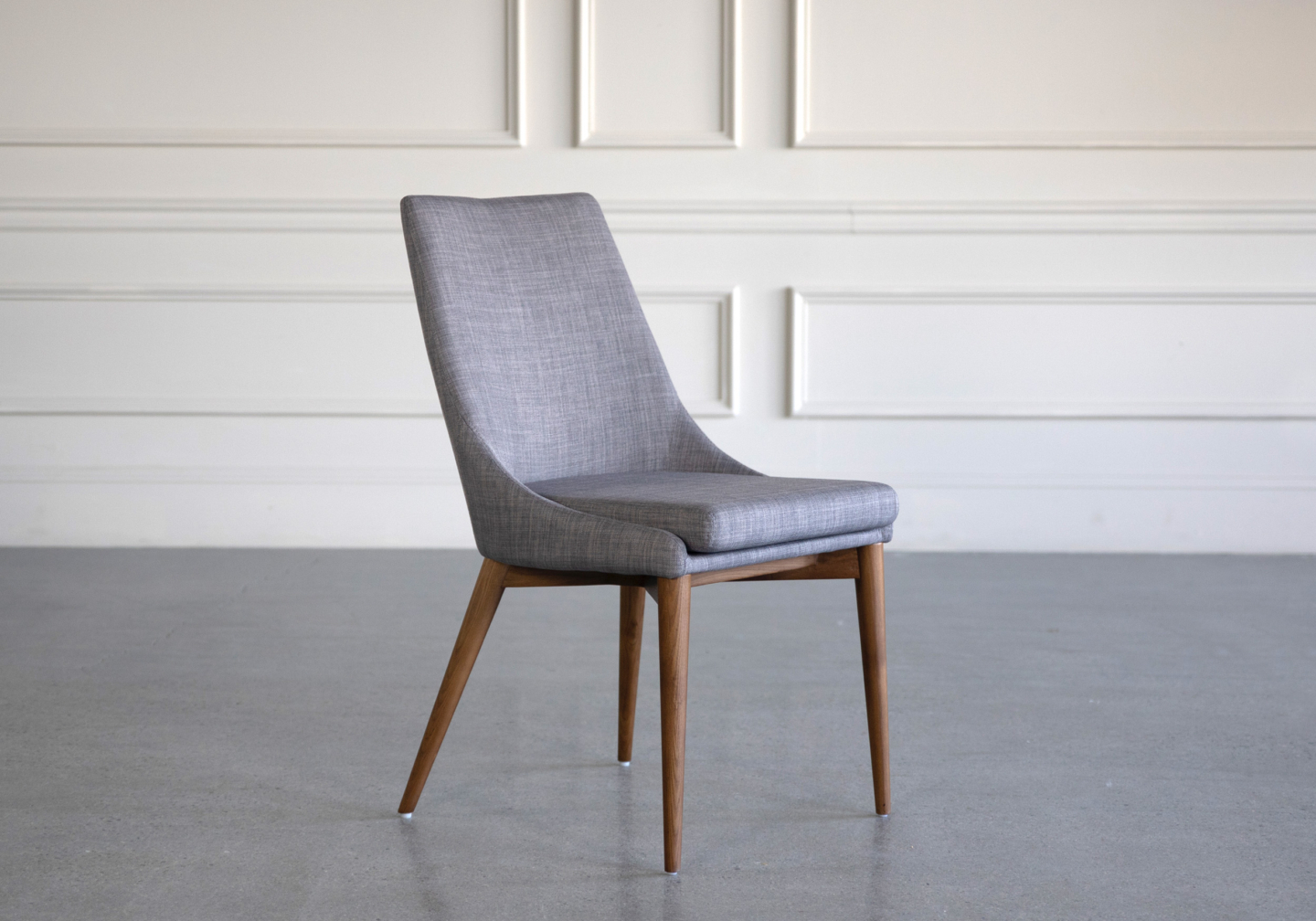 Vista Dining Chair Light Grey Angle