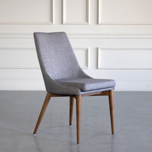 Vista Dining Chair Light Grey Angle