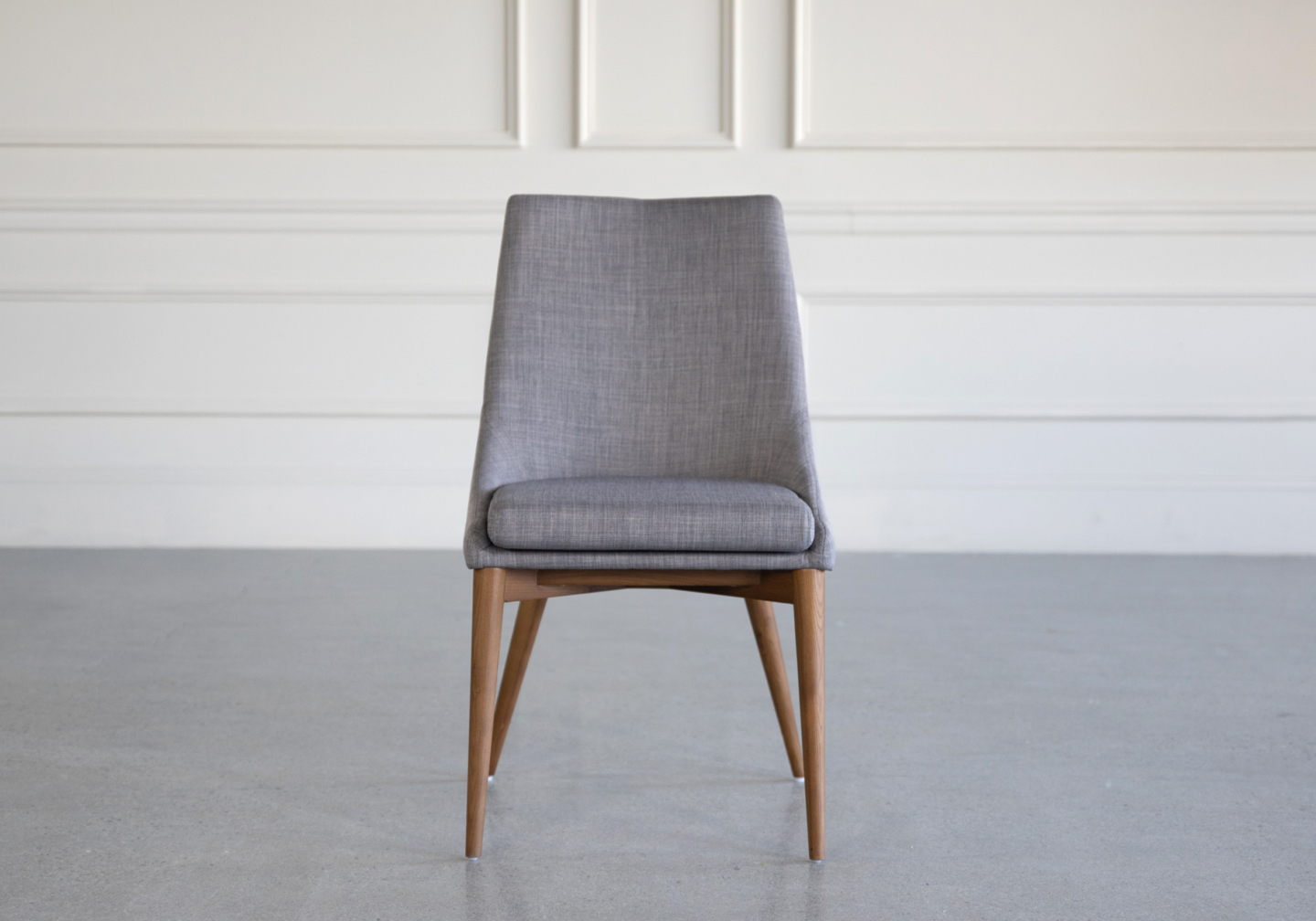 Vista Dining Chair Light Grey - Front